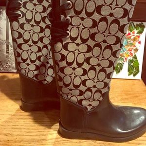 Coach rain boots